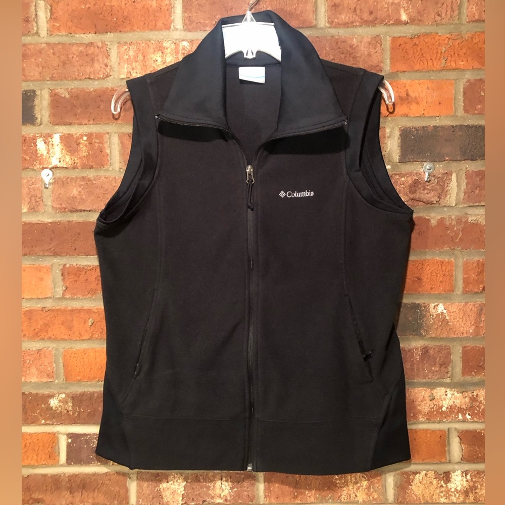 Columbia Fleece Vest Black w/ sporty color